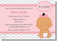 It's A Girl Chevron Hispanic - Baby Shower Invitations thumbnail