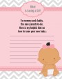 It's A Girl Chevron Hispanic - Baby Shower Notes of Advice thumbnail