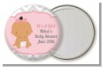 It's A Girl Chevron Hispanic - Personalized Baby Shower Pocket Mirror Favors thumbnail