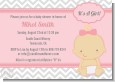 It's A Girl Chevron - Baby Shower Invitations thumbnail