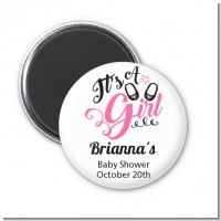 It's A Girl - Personalized Baby Shower Magnet Favors