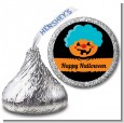 Jack O Lantern Clown - Hershey Kiss Halloween Sticker Labels thumbnail