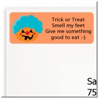 Jack O Lantern Clown - Halloween Return Address Labels