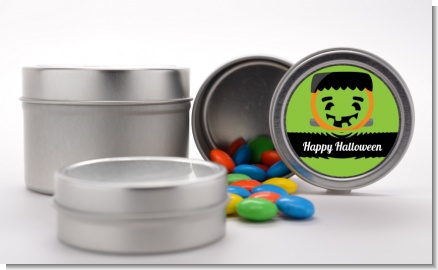 Jack O Lantern Frankenstein - Custom Halloween Favor Tins