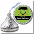 Jack O Lantern Frankenstein - Hershey Kiss Halloween Sticker Labels thumbnail