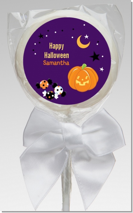 Jack O Lantern - Personalized Halloween Lollipop Favors