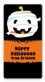 Jack O Lantern Mummy - Custom Rectangle Halloween Sticker/Labels thumbnail