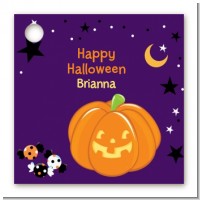 Jack O Lantern - Personalized Halloween Card Stock Favor Tags