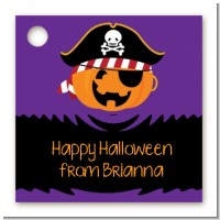 Jack O Lantern Pirate - Personalized Halloween Card Stock Favor Tags