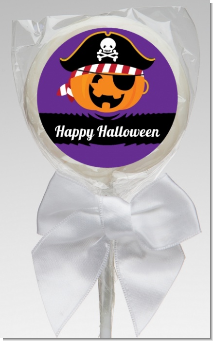 Jack O Lantern Pirate - Personalized Halloween Lollipop Favors