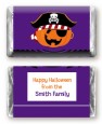 Jack O Lantern Pirate - Personalized Halloween Mini Candy Bar Wrappers thumbnail