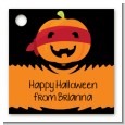Jack O Lantern Superhero - Personalized Halloween Card Stock Favor Tags thumbnail