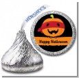 Jack O Lantern Superhero - Hershey Kiss Halloween Sticker Labels thumbnail