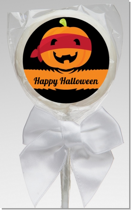 Jack O Lantern Superhero - Personalized Halloween Lollipop Favors