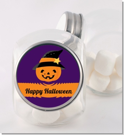 Jack O Lantern Witch - Personalized Halloween Candy Jar