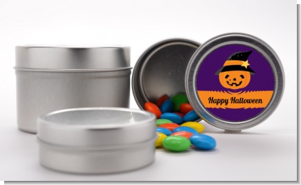 Jack O Lantern Witch - Custom Halloween Favor Tins