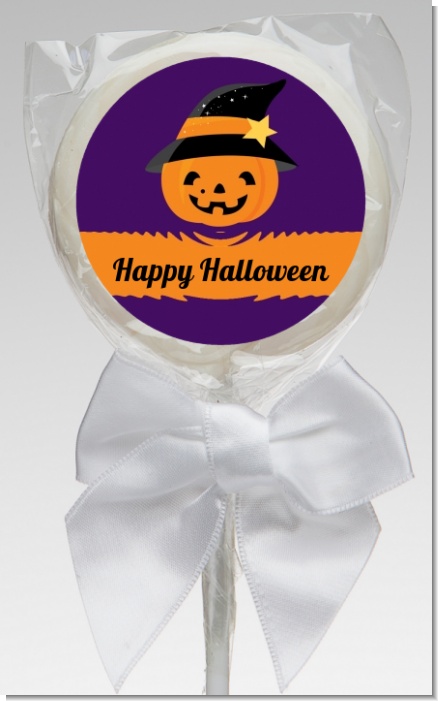 Jack O Lantern Witch - Personalized Halloween Lollipop Favors