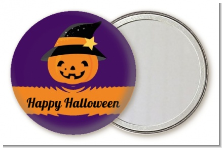 Jack O Lantern Witch - Personalized Halloween Pocket Mirror Favors