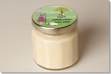 Nursery Rhyme - Little Bo Peep - Baby Shower Personalized Candle Jar