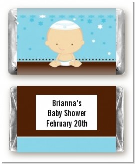 Jewish Baby Boy - Personalized Baby Shower Mini Candy Bar Wrappers