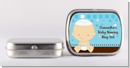 Jewish Baby Boy - Personalized Baby Shower Mint Tins
