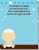 Jewish Baby Boy - Baby Shower Notes of Advice