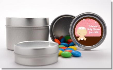 Jewish Baby Girl - Custom Baby Shower Favor Tins