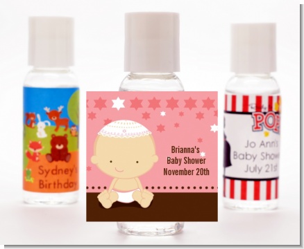 Jewish Baby Girl - Personalized Baby Shower Hand Sanitizers Favors