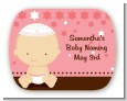 Jewish Baby Girl - Personalized Baby Shower Rounded Corner Stickers thumbnail