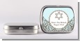 Jewish Star of David Blue & Brown - Personalized Bar / Bat Mitzvah Mint Tins thumbnail