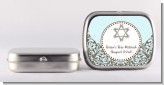 Jewish Star of David Blue & Brown - Personalized Bar / Bat Mitzvah Mint Tins