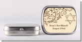 Jewish Star of David Brown & Beige - Personalized Bar / Bat Mitzvah Mint Tins