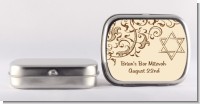 Jewish Star of David Brown & Beige - Personalized Bar / Bat Mitzvah Mint Tins