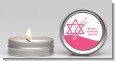 Jewish Star of David Cherry Blossom - Bar / Bat Mitzvah Candle Favors thumbnail