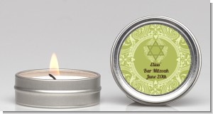 Jewish Star of David Sage Green - Bar / Bat Mitzvah Candle Favors