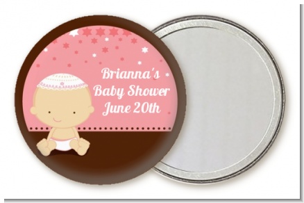 Jewish Baby Girl - Personalized Baby Shower Pocket Mirror Favors