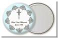 Jewish Star of David Blue & Brown - Personalized Bar / Bat Mitzvah Pocket Mirror Favors thumbnail