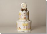 Two Tier Baby Shower Diaper Cakes