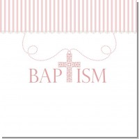 Pink Cross Necklace Baptism Ideas