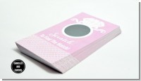 Engagement Ring Blush Pink - Bridal Shower Scratch Off Tickets