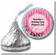 Juicy Couture Inspired - Hershey Kiss Birthday Party Sticker Labels thumbnail