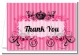 Juicy Couture Inspired - Birthday Party Thank You Cards thumbnail
