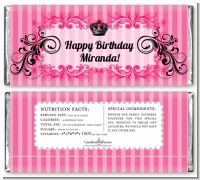 Juicy Couture Inspired - Personalized Birthday Party Candy Bar Wrappers