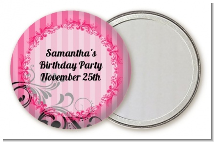 Juicy Couture Inspired - Personalized Birthday Party Pocket Mirror Favors