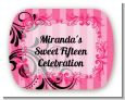 Juicy Couture Inspired - Personalized Birthday Party Rounded Corner Stickers thumbnail