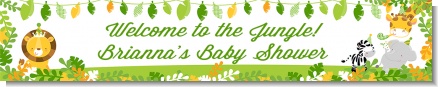 Jungle Party - Personalized Baby Shower Banners