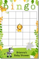 Jungle Party - Baby Shower Gift Bingo Game Card