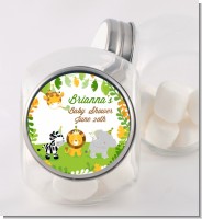 Jungle Party - Personalized Baby Shower Candy Jar