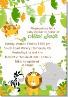 Jungle Party - Baby Shower Invitations