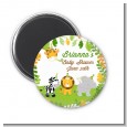 Jungle Party - Personalized Baby Shower Magnet Favors thumbnail